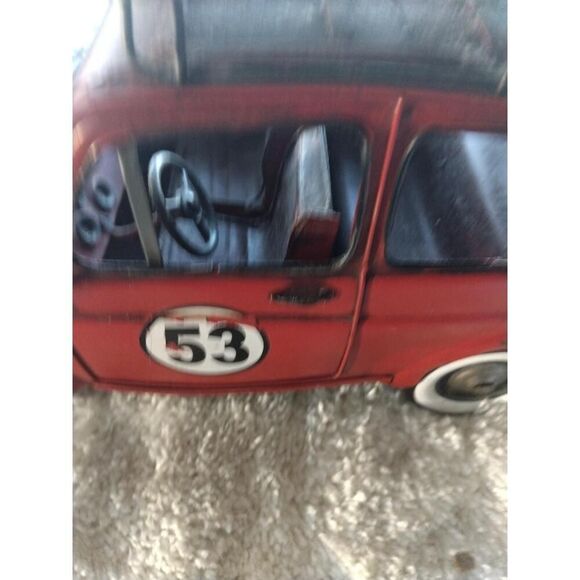 Vintage, Rare, Tin Fiat/Bug Surf 53 Car from Italy, Very Good Condition - Picture 15 of 16